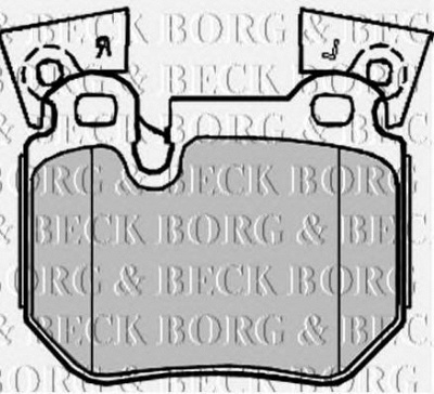 BORG & BECK bbp2219 -  Комплект тормозных колодок, дисковый тормоз